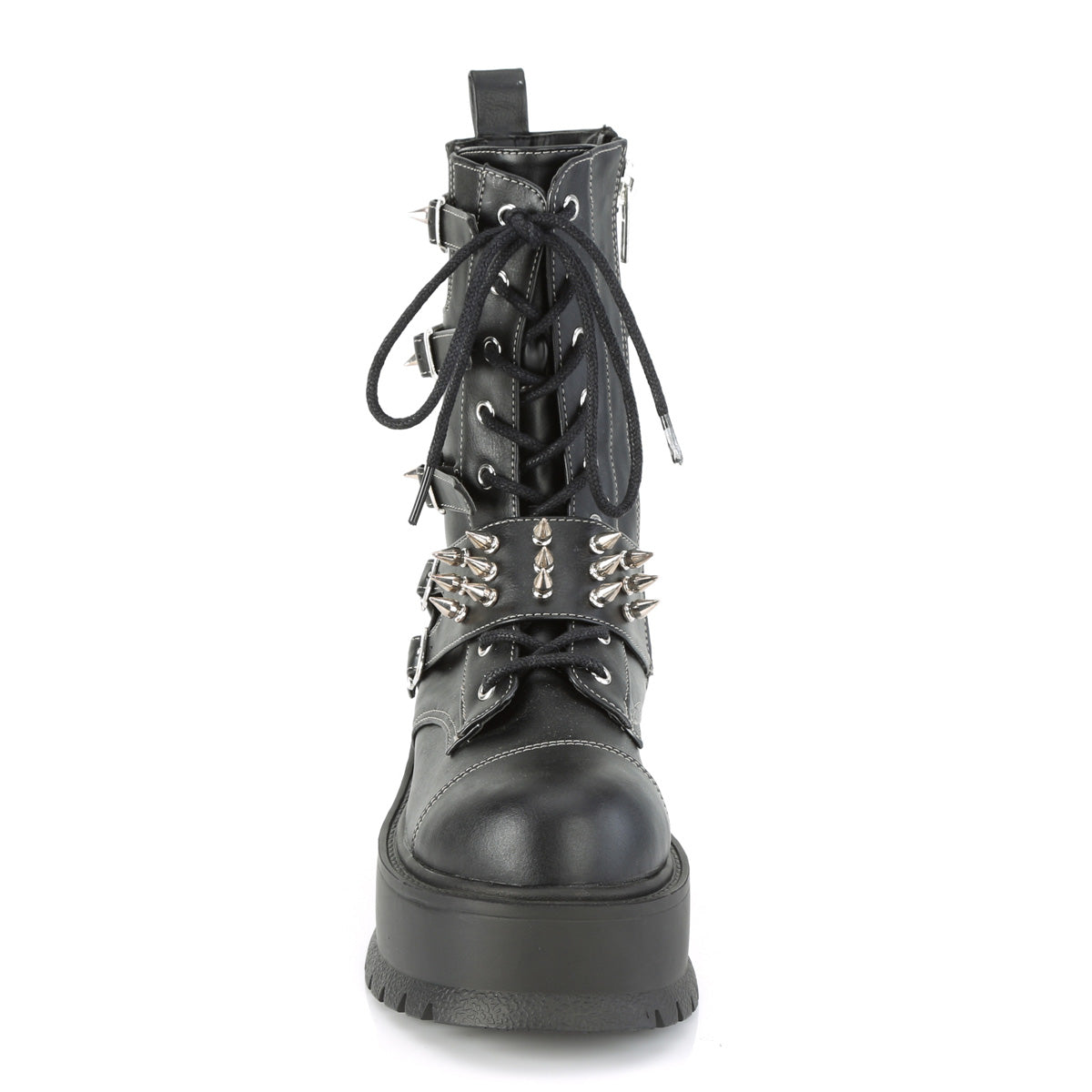 Demonia Cult Best Price - "Slacker-165" Boots - Black Vegan Leather