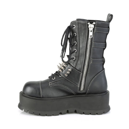 Demonia Cult Best Price - "Slacker-165" Boots - Black Vegan Leather