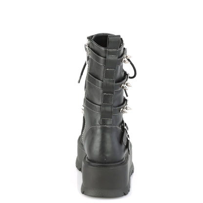 Demonia Cult Best Price - "Slacker-165" Boots - Black Vegan Leather
