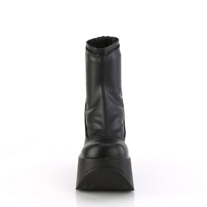 Demonia Cult Signature - "Dynamite-100" Boots - Black Stretch Vegan Leather