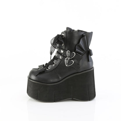 Demonia Cult Signature - "Kera-55" Boots - Black Vegan Leather