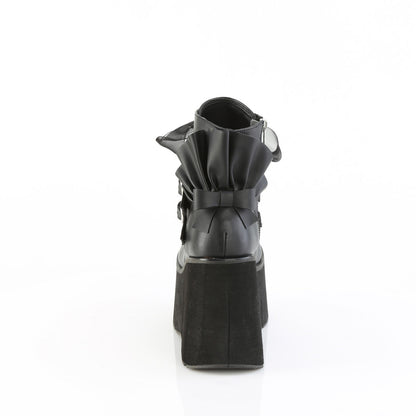 Demonia Cult Signature - "Kera-55" Boots - Black Vegan Leather