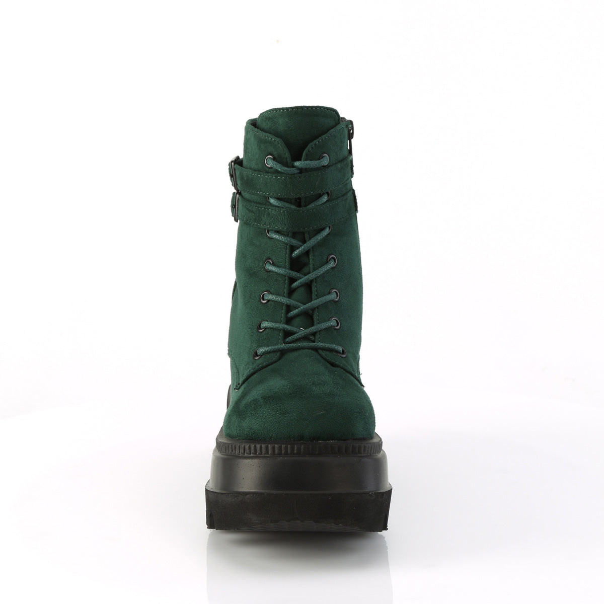 Demonia Cult Exclusive - "Shaker-52" Boots - Emerald Vegan Suede
