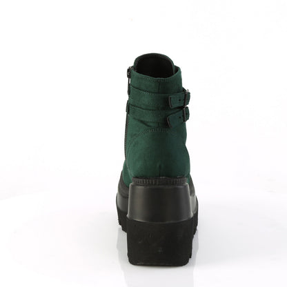 Demonia Cult Exclusive - "Shaker-52" Boots - Emerald Vegan Suede