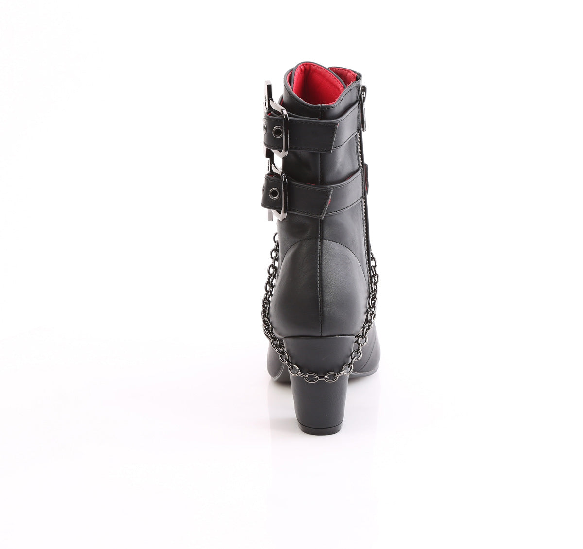 Demonia Cult Featured - "Vivika-128" Boots - Black Vegan Leather
