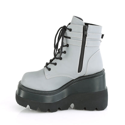 Demonia Cult Value - "Shaker-52" Boots - Gray Reflective