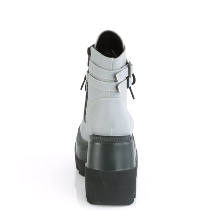 Demonia Cult Value - "Shaker-52" Boots - Gray Reflective