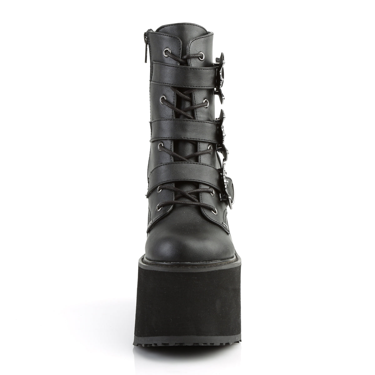 Demonia Cult Recommended - "Swing-103" Boots - Black Vegan Leather
