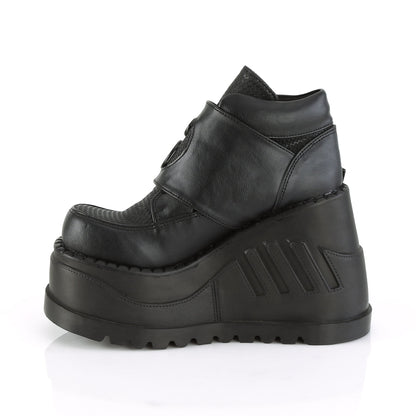 Demonia Cult Trending - "Stomp-15" Boots - Black Vegan Leather