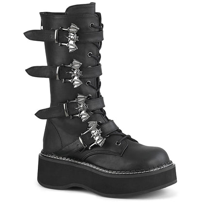 Demonia Cult Trusted - "Emily-322" Boots - Black Vegan Leather