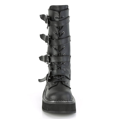Demonia Cult Trusted - "Emily-322" Boots - Black Vegan Leather