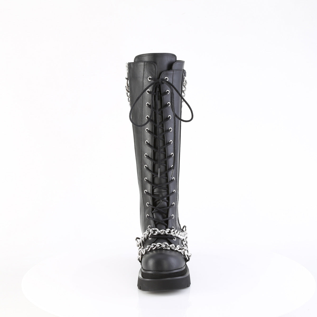 Demonia Cult Sale - "Renegade-215" Boots - Black Vegan Leather