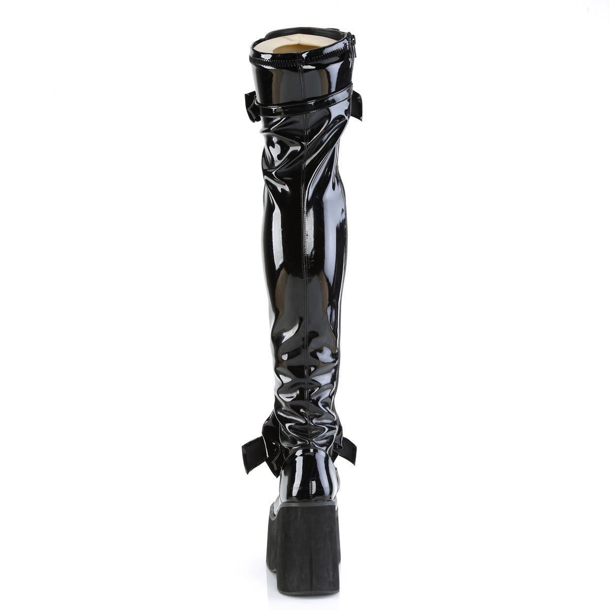 Demonia Cult Classic - "Kera-303" Boots - Black Stretch Patent