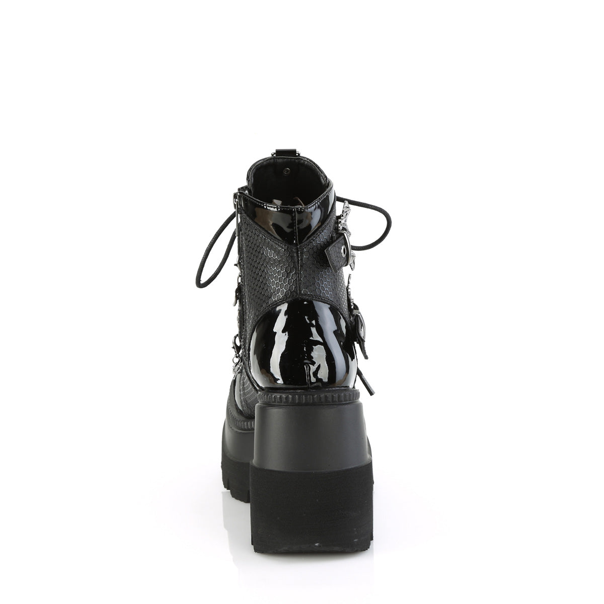 Demonia Cult Premium - "Shaker-66" Boots - Black Vegan Leather