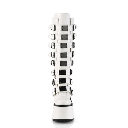 Demonia Cult Exclusive - "Swing-815" Boots - White Vegan Leather
