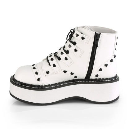 Demonia Cult Exclusive - "Emily-315" Boots - White Vegan Leather