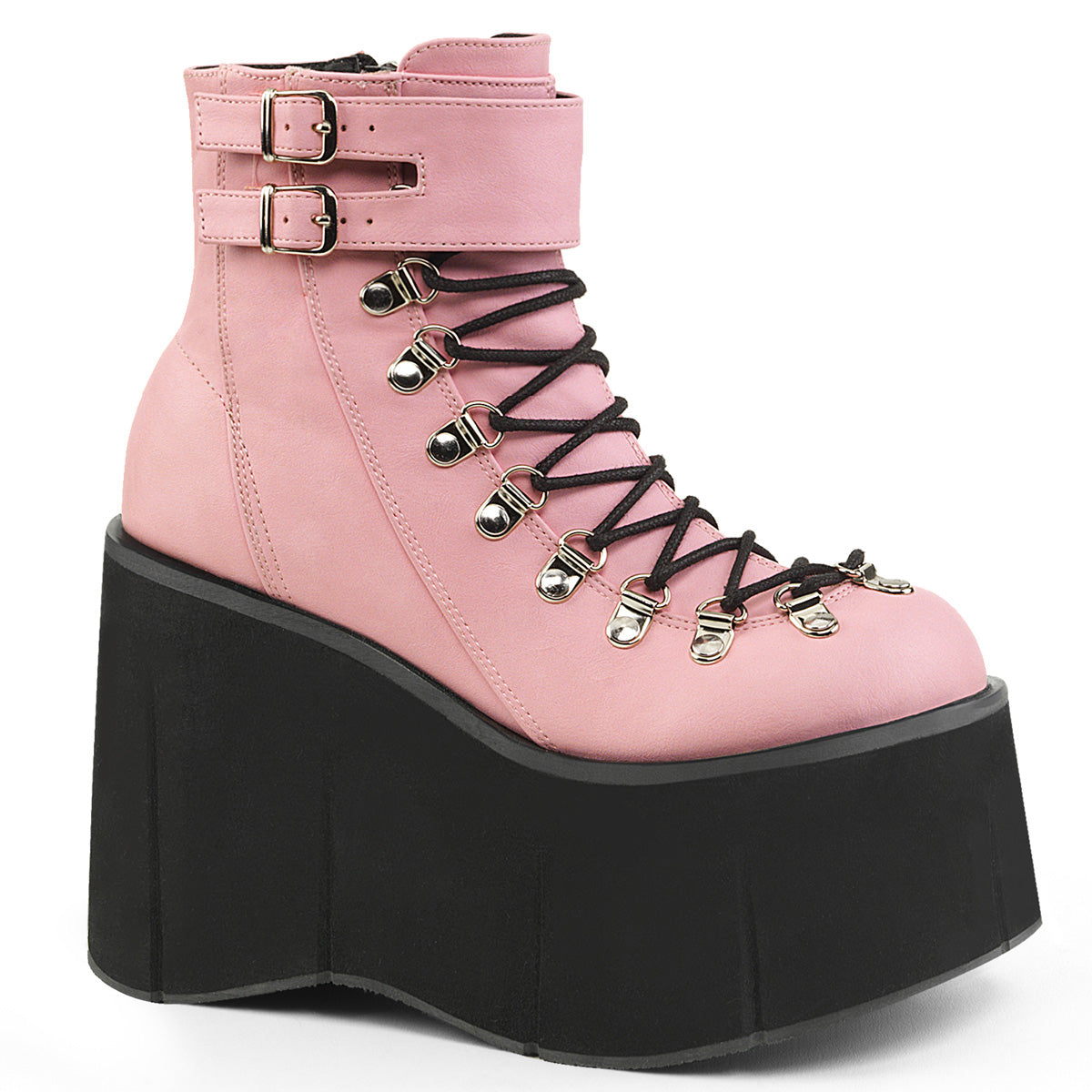 Demonia Cult New - "Kera-21" Boots - Baby Pink Vegan Leather