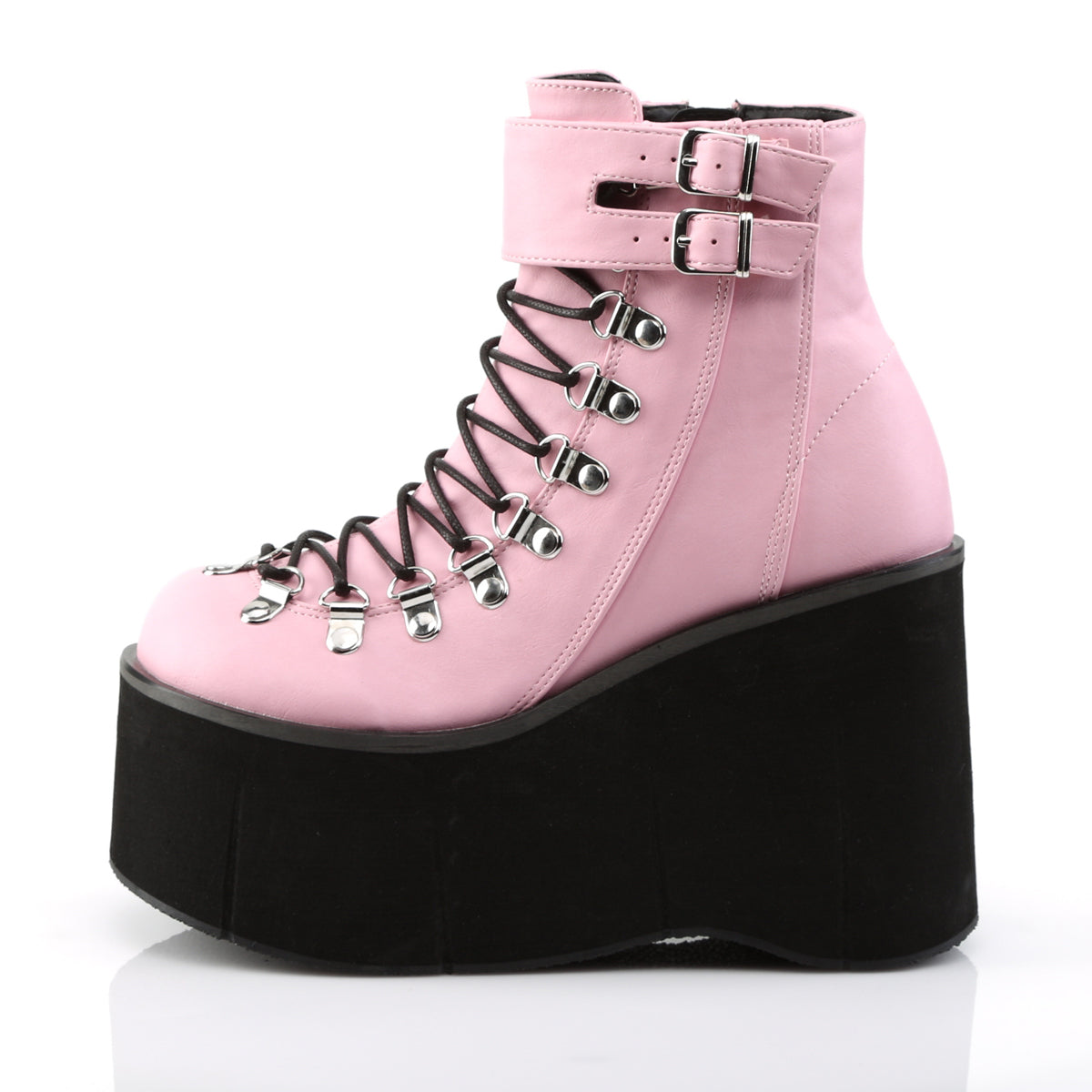Demonia Cult New - "Kera-21" Boots - Baby Pink Vegan Leather