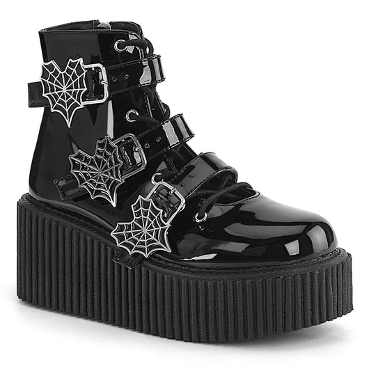 Demonia Cult Top Pick - "Creeper-260" Creepers - Black Patent