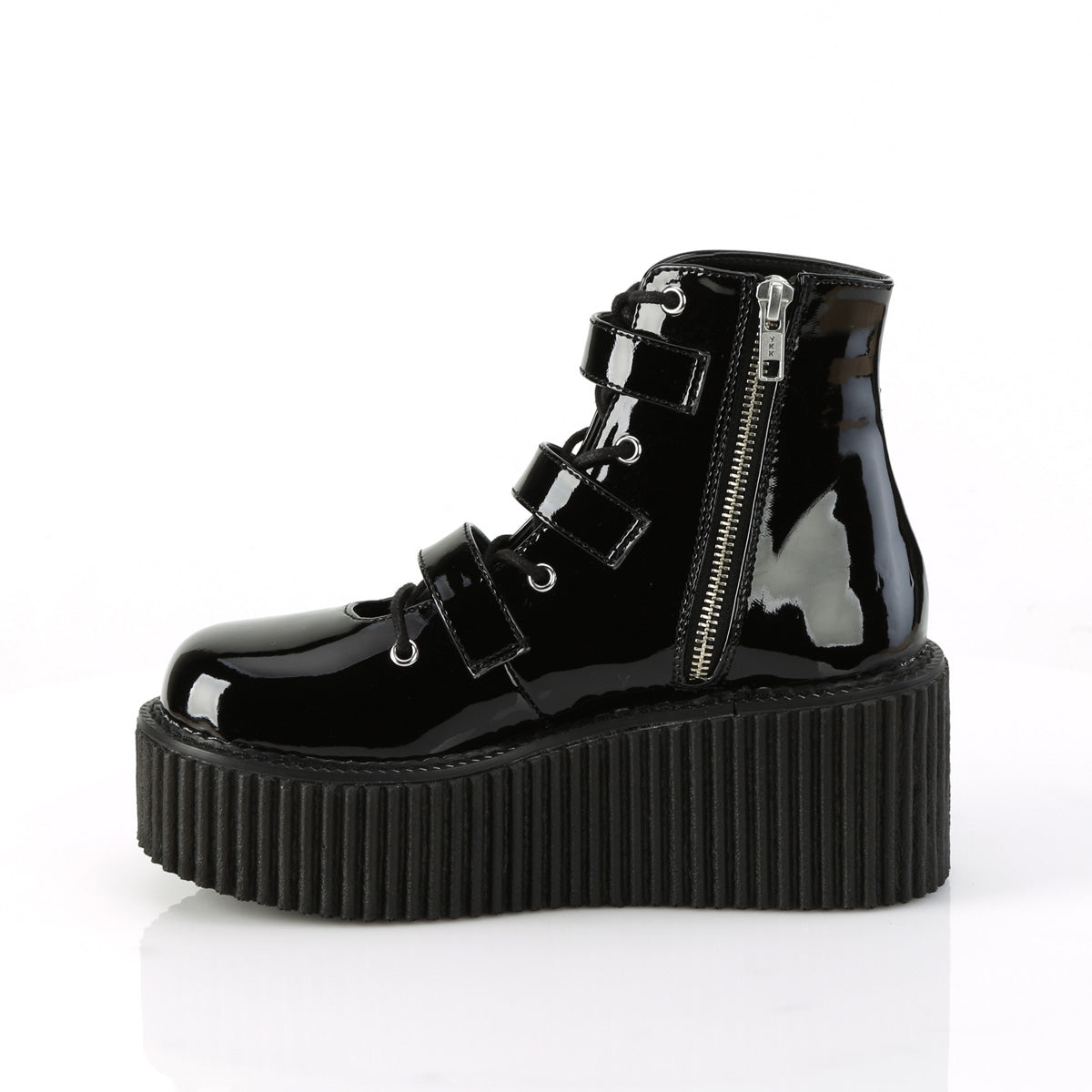 Demonia Cult Top Pick - "Creeper-260" Creepers - Black Patent