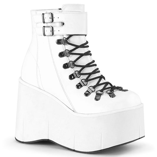 Demonia Cult Everyday - "Kera-21" Boots - White Vegan Leather