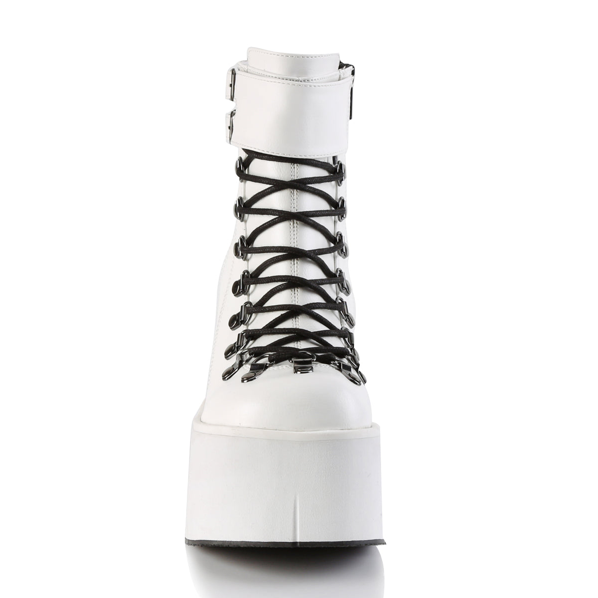 Demonia Cult Everyday - "Kera-21" Boots - White Vegan Leather