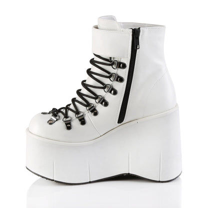 Demonia Cult Everyday - "Kera-21" Boots - White Vegan Leather